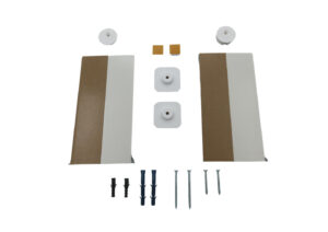 Spiegelmontageset inhoud - witte achtergrond