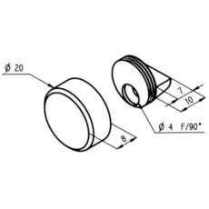 Ronde spiegelklem set glans chroom