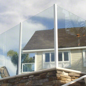 Glazen windscherm